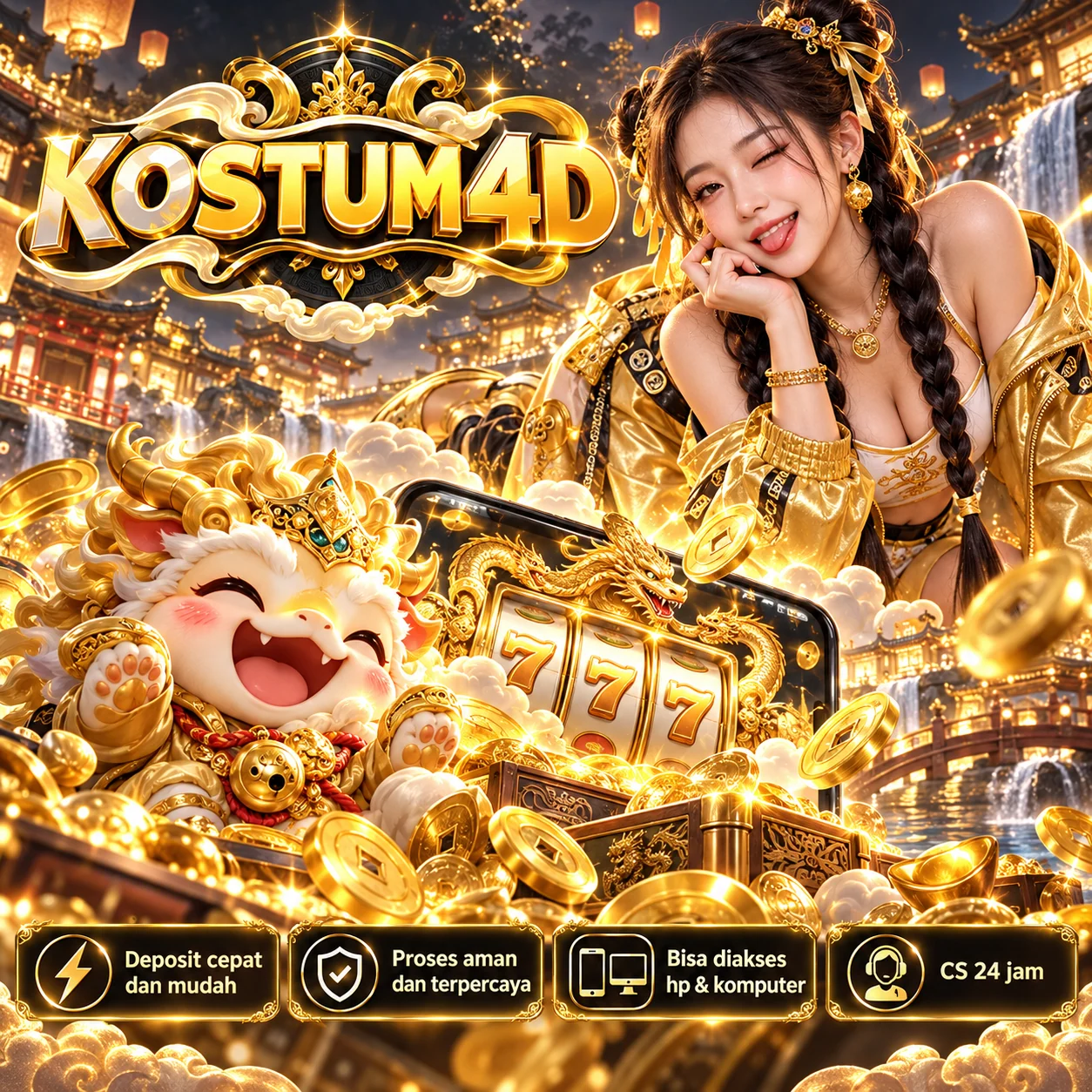 Ilustrasi resmi KOSTUM4D — Ruang Nyaman